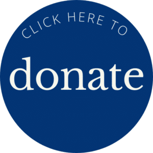 Blue circle with click here to donate overlayed